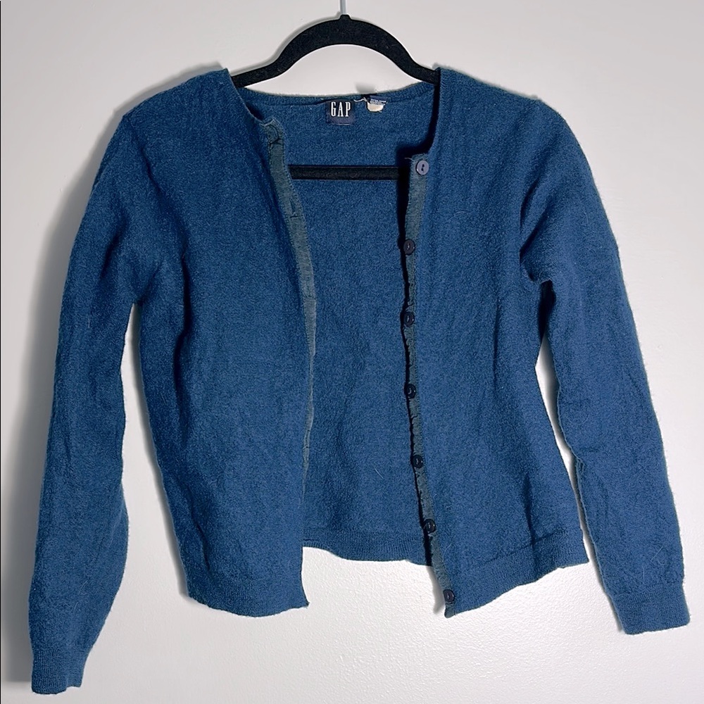 GAP Teal Cardigan Sweater